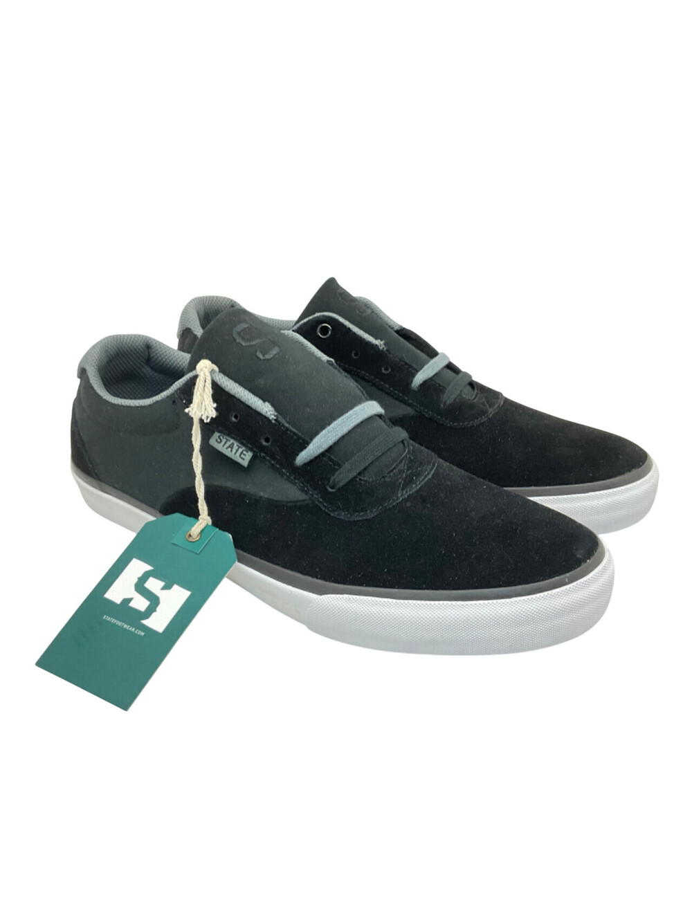 State Men's Low-Cut Madison Skate Sneakers FTWST10602 Black Size 10.5M